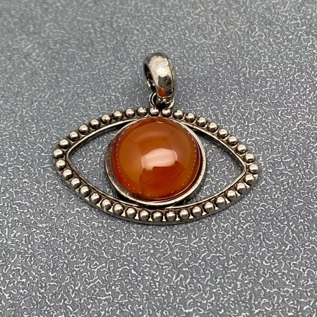 Vintage Natural Stone Evil Eye Charms
