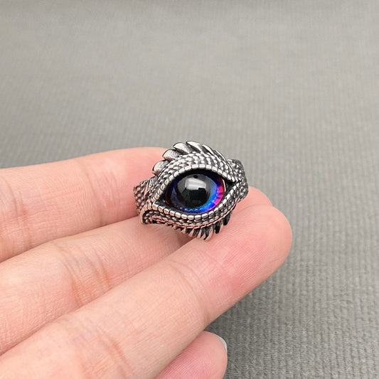 Devil Eye Men's Stainless-Steel Ring