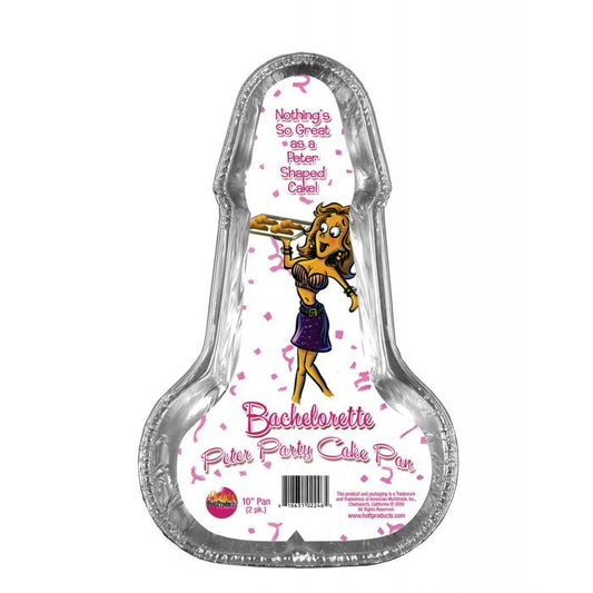 Bachelorette Disposable Peter Party Cake Pan Medium - Pack of 2