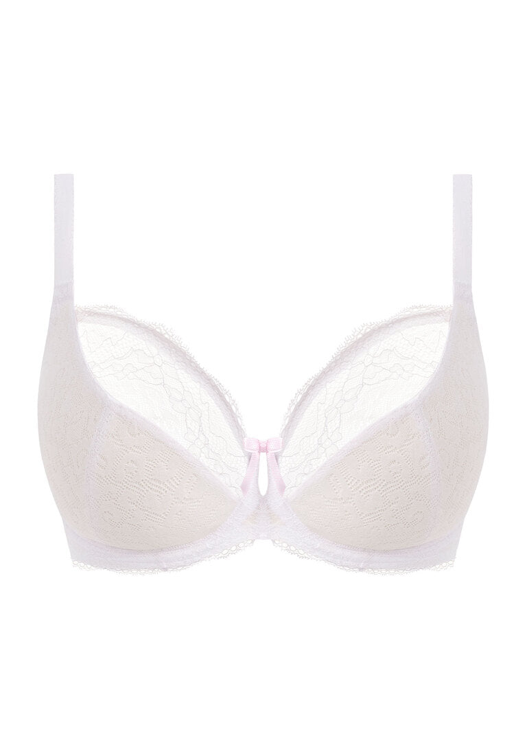 Freya Fancies White Underwire Plunge Bra