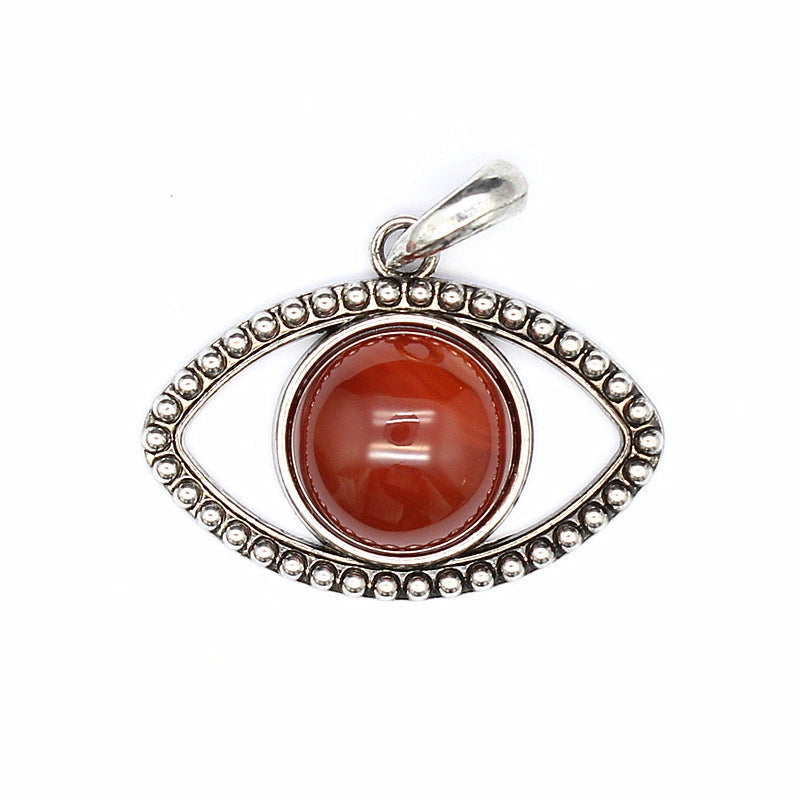Vintage Natural Stone Evil Eye Charms