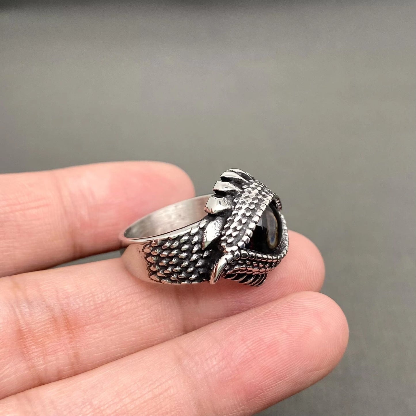 Devil Eye Men's Stainless-Steel Ring