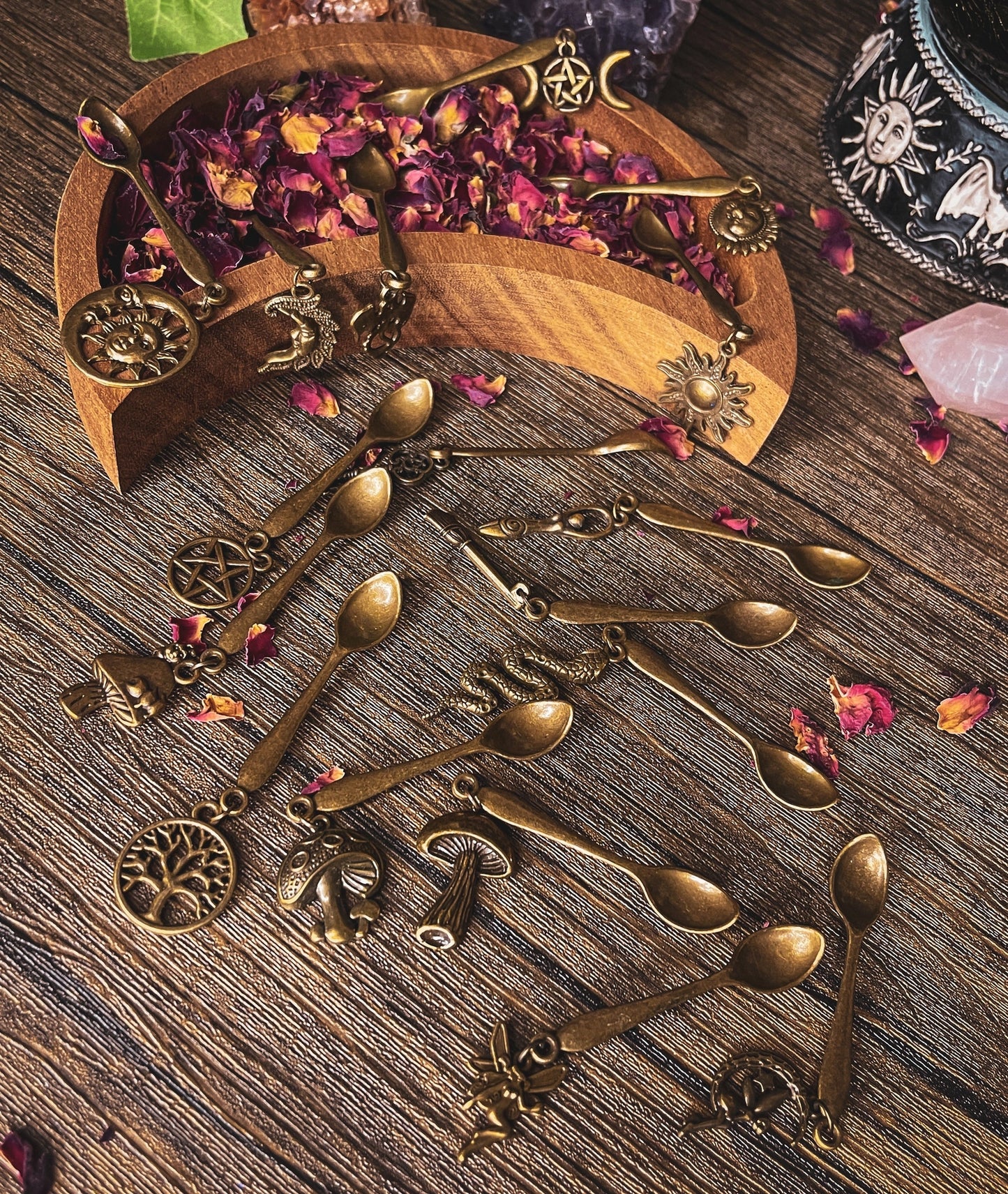 Witchy Charm Bronze Spoons