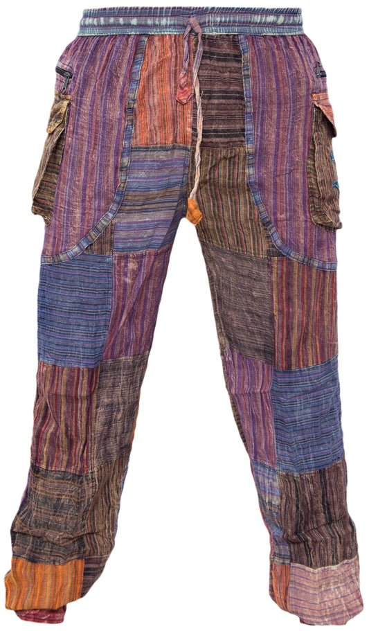 Peace Patchwork Elastic Waist Gypsy Hippie Pants - COMING SOON