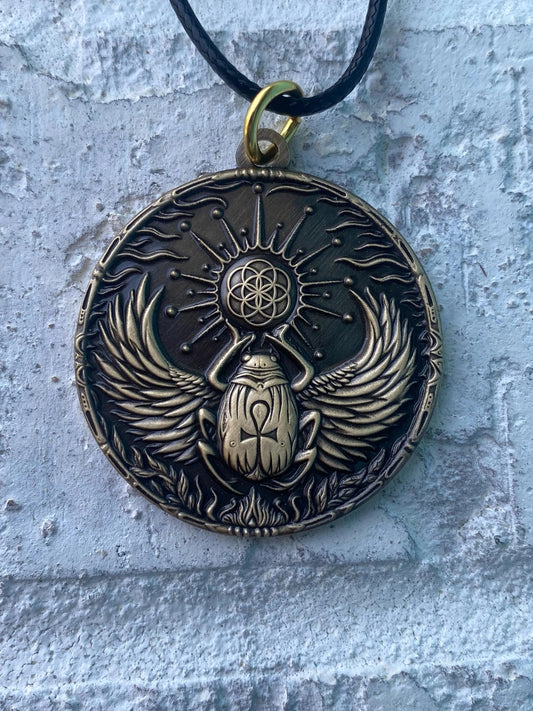Scarab Seed of Life Pendant
