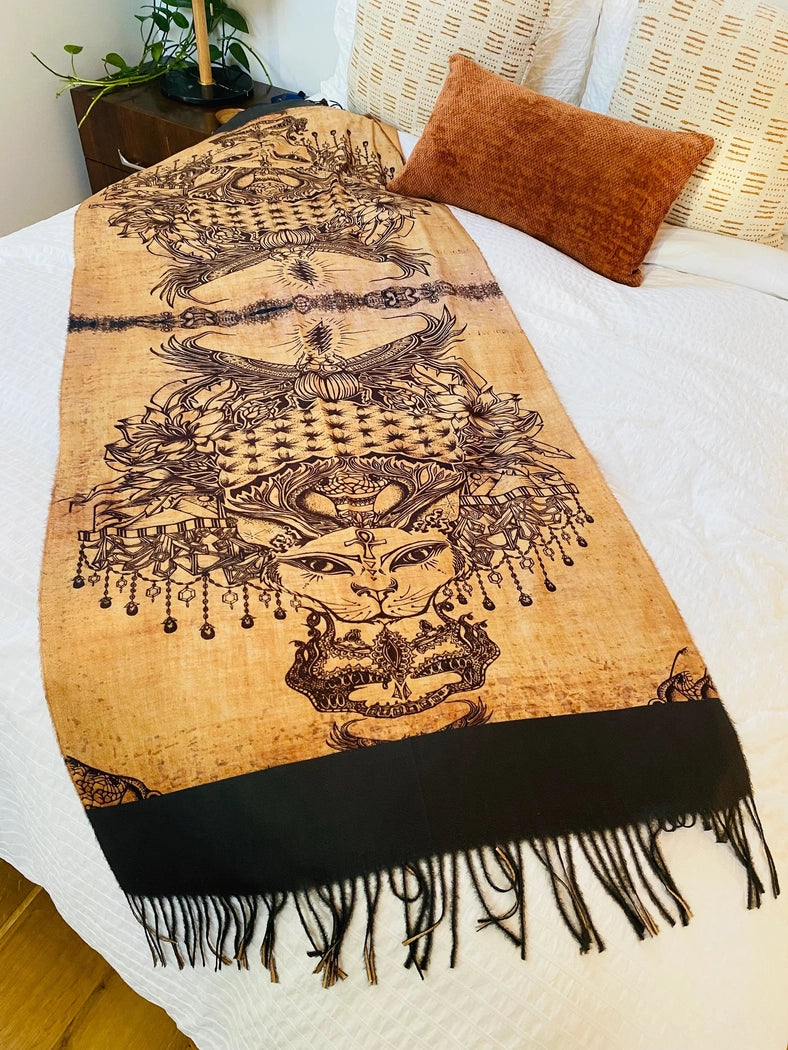 Cats Under the Stars Pashmina