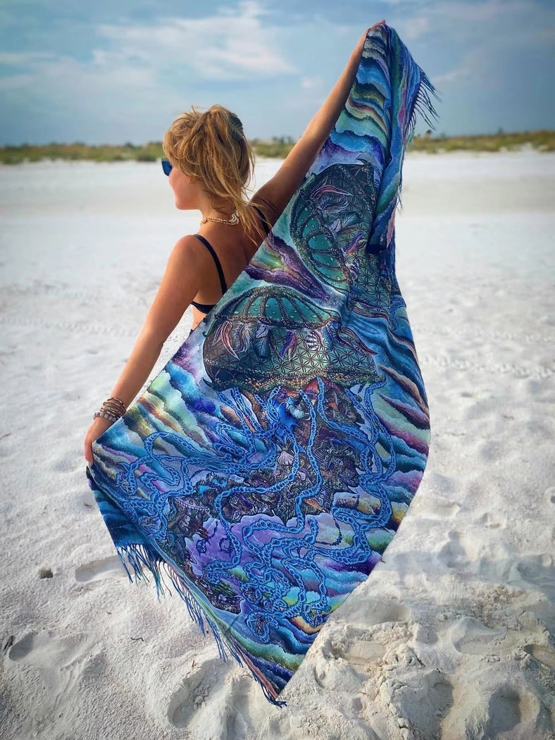 Jellyfish Air Balloon Pashmina
