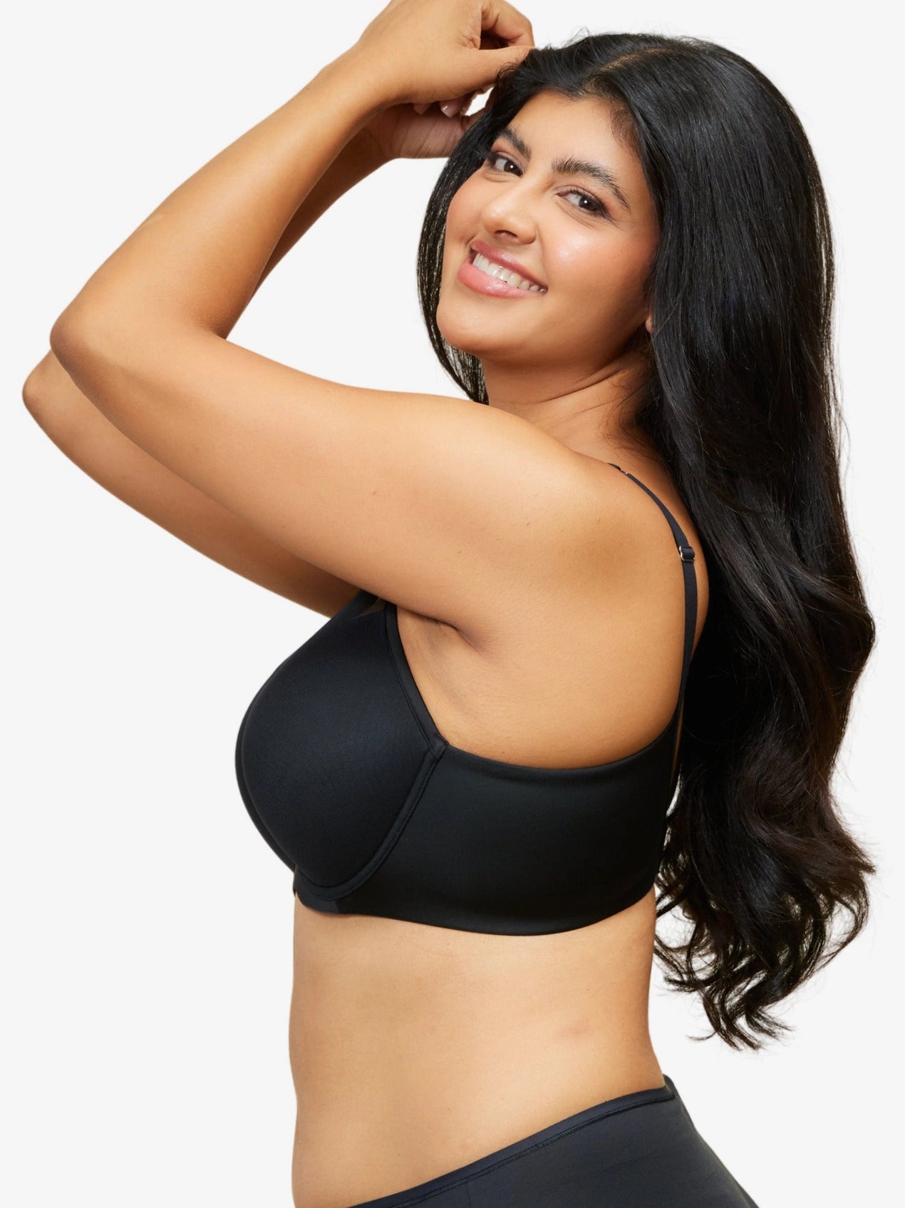 The Jolene Jet Black Perfect Plunge Underwire Bra