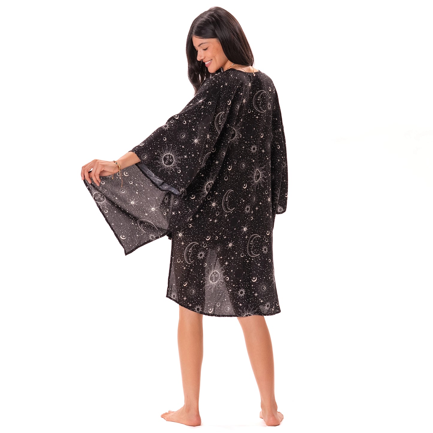 Raven Cosmic Sky Aloha Cover Up