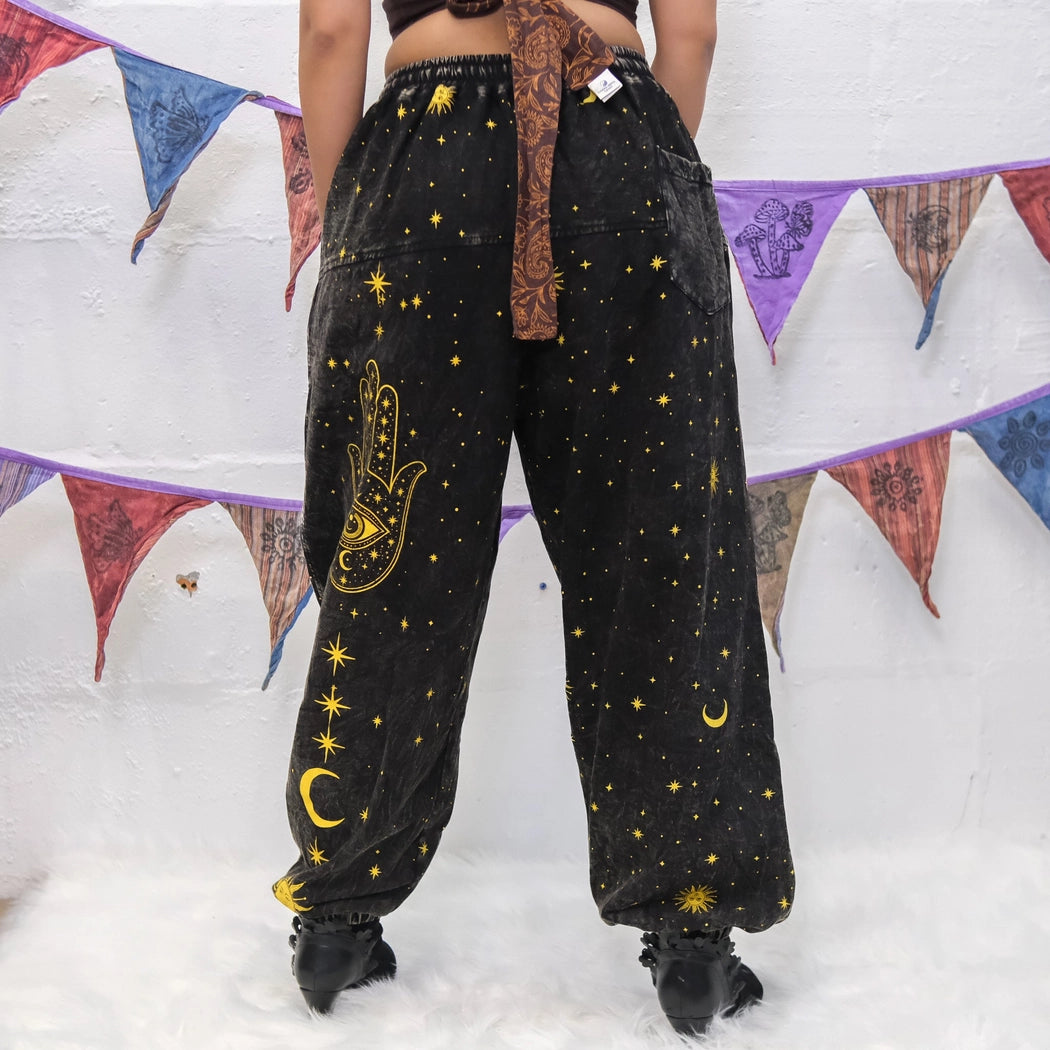 Cosmic Guardian Fleece Lined Baggy Pants