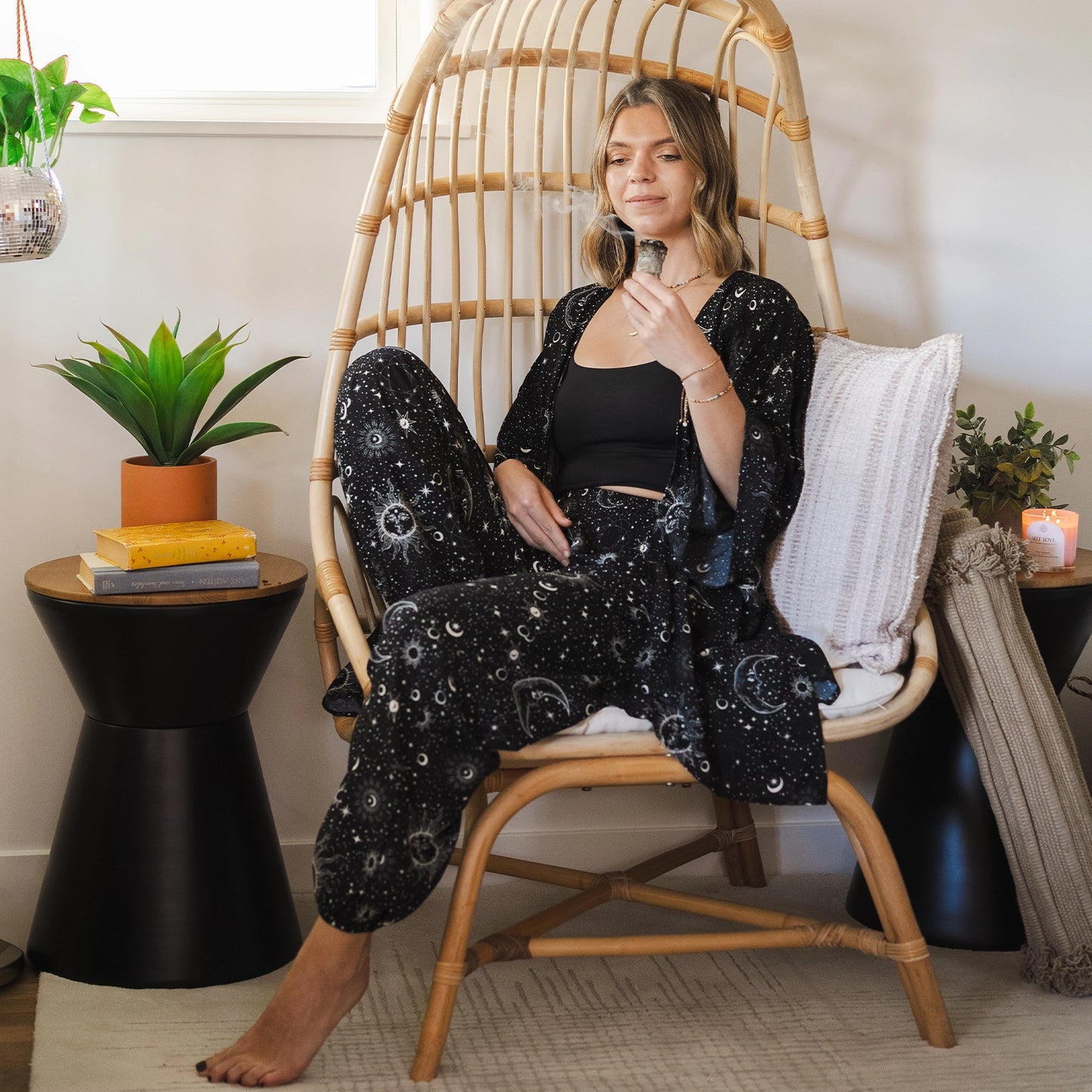 Raven Cosmic Sky Aloha Cover Up