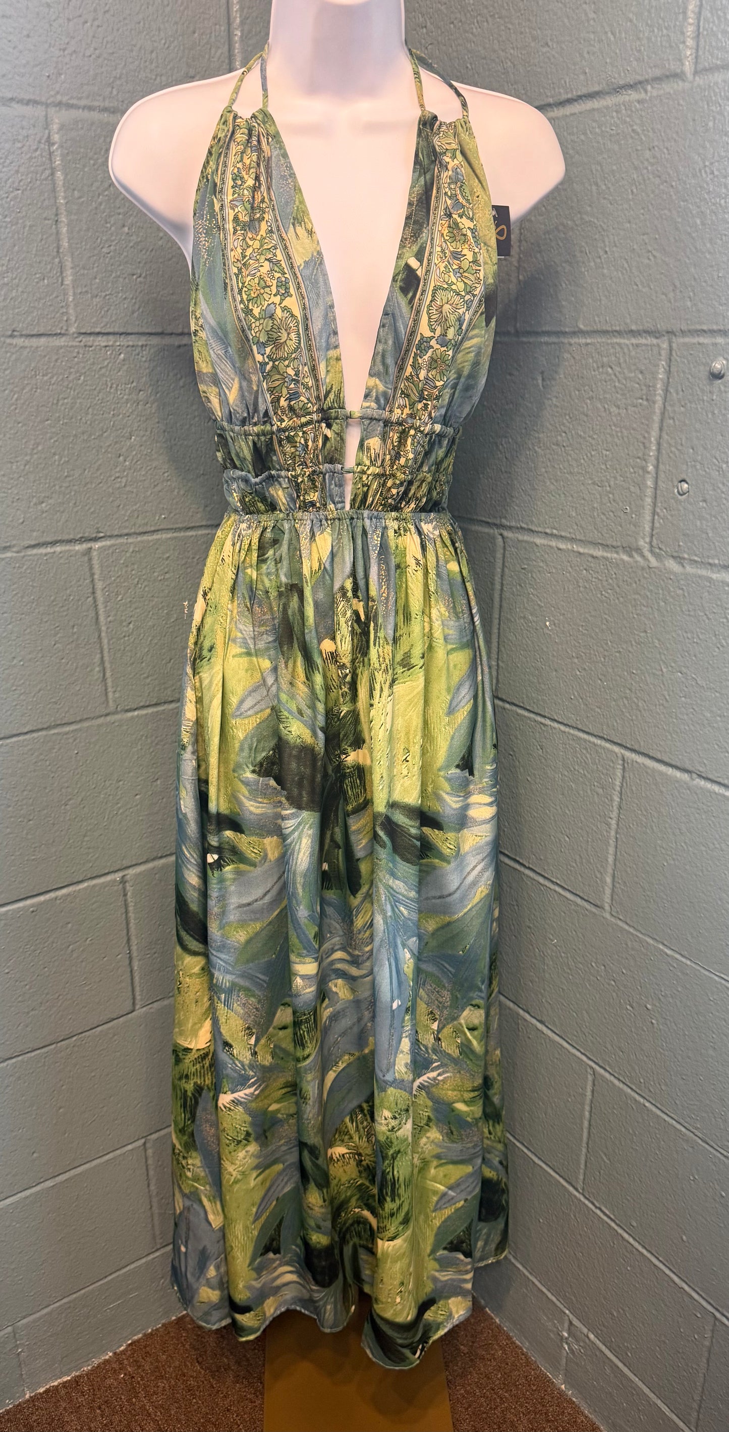 Maxi Bohemian Dress with Pockets