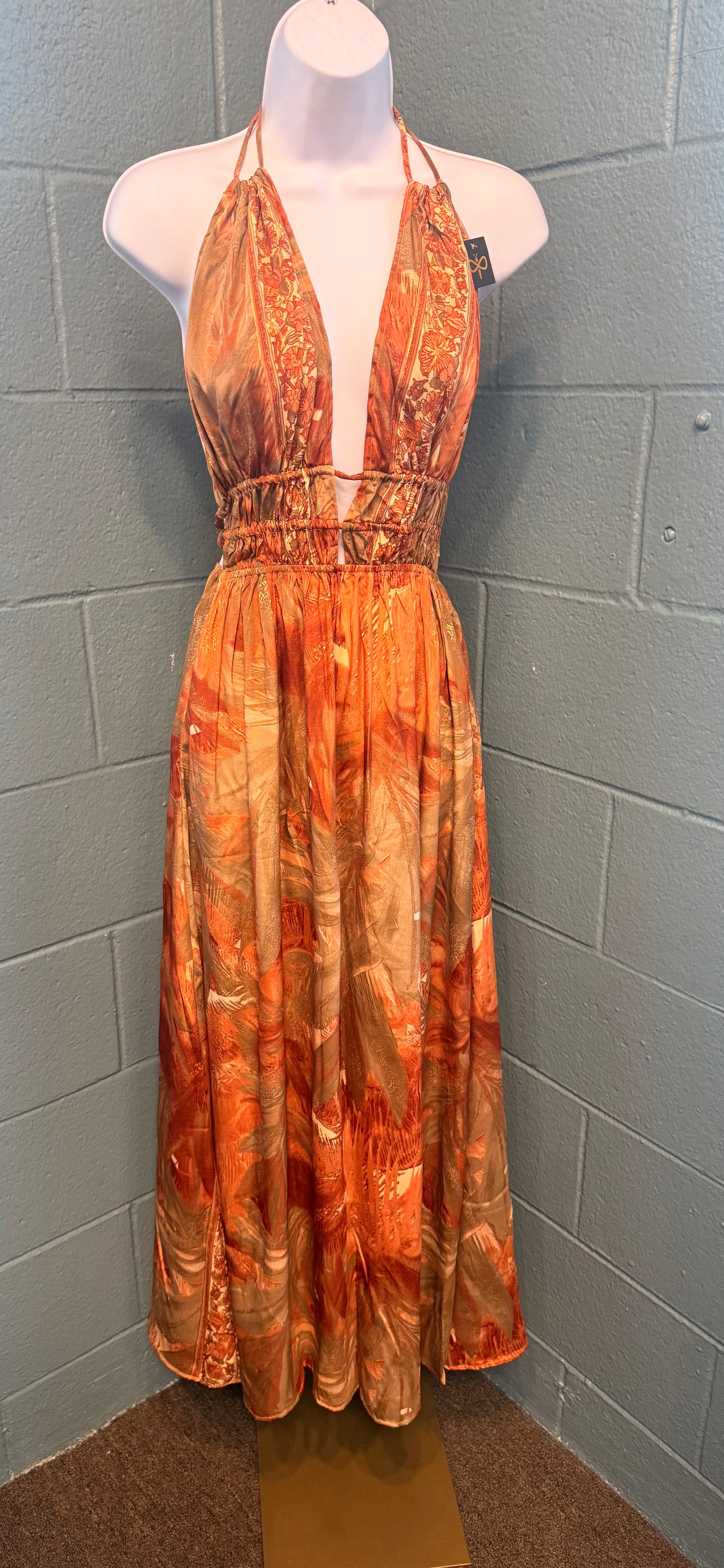 Maxi Bohemian Dress with Pockets