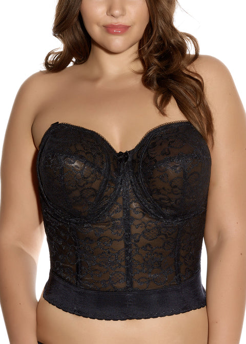 Lace Bridal Black Lace Bustier