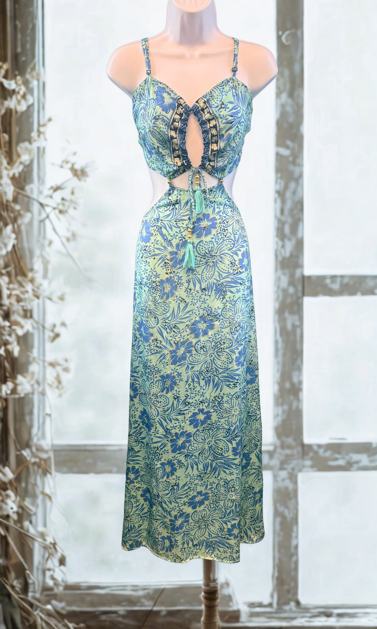 Maxi Boho Dress w/ Pockets