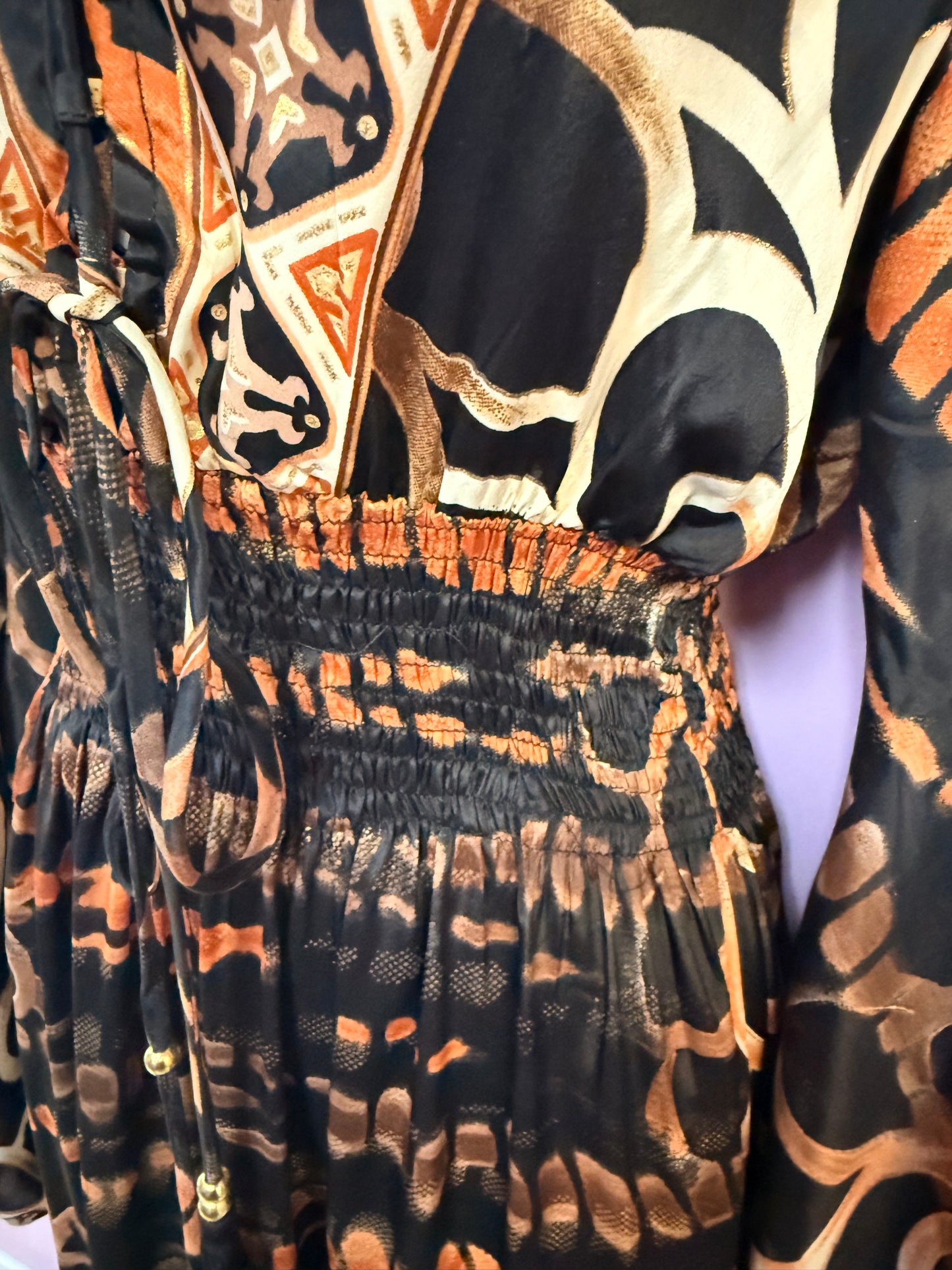 Long Boho Dress W/Pockets