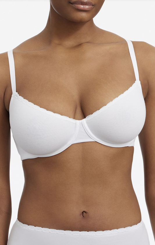 Adorned Cotton Underwire Bra