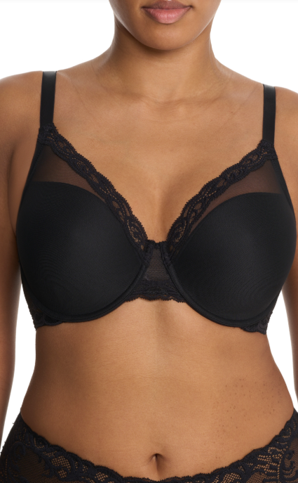Feathers Black Full Figure Contour Underwire