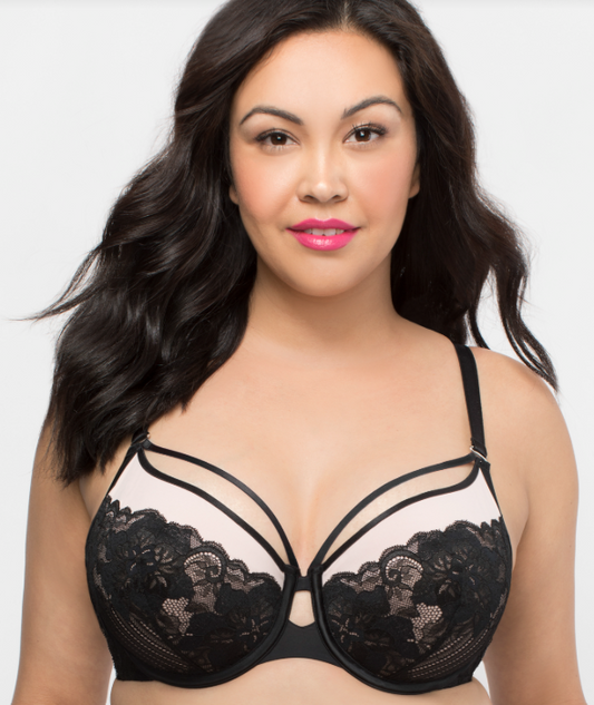 Tulip Strappy Lace Push Up Bra