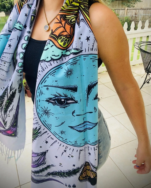 Moon and Monarch Pashmina