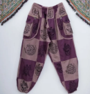 Patchwork Cotton Unisex Hippie Style Pant