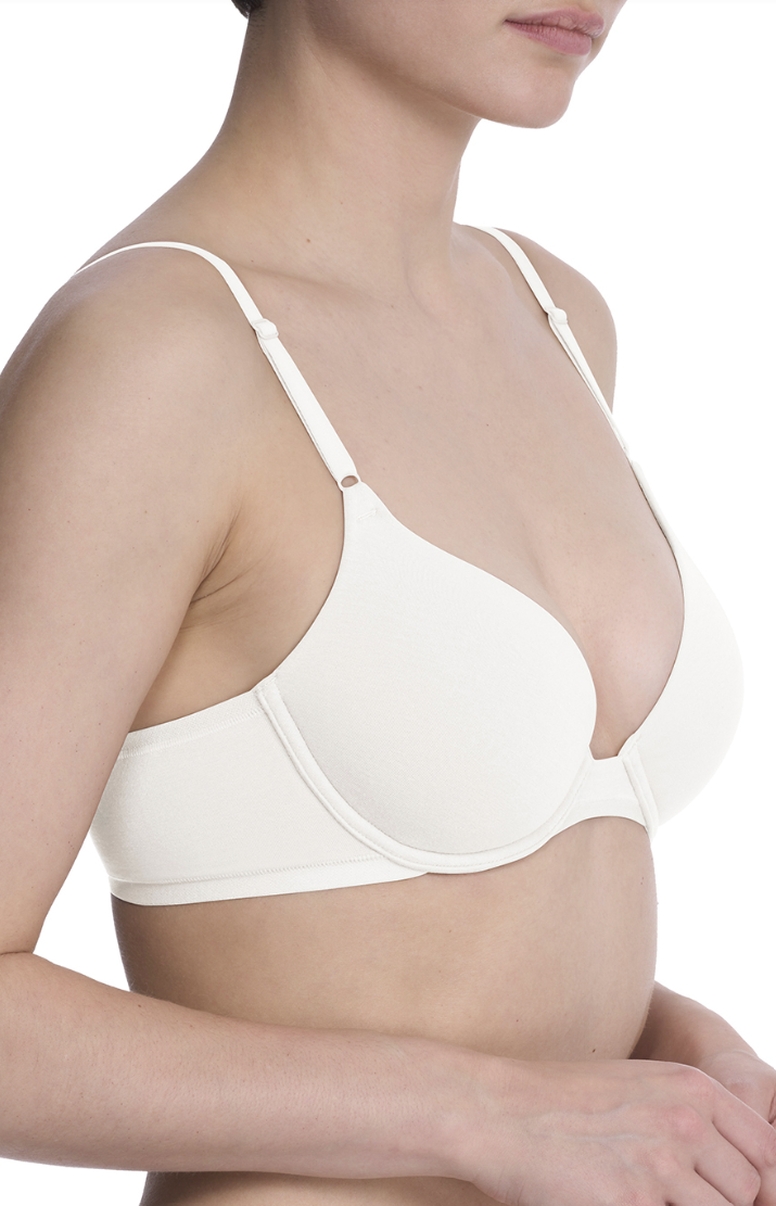 Bliss Cotton White Convertible T-shirt Bra