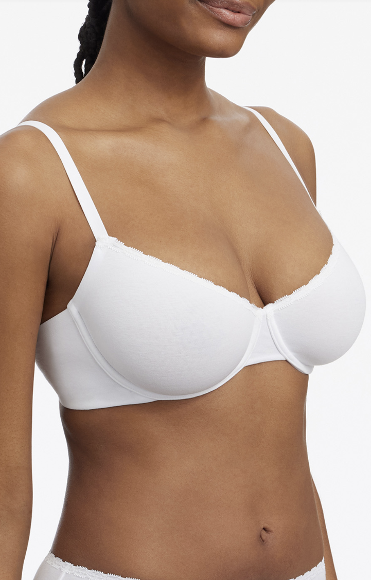 Adorned Cotton Underwire Bra