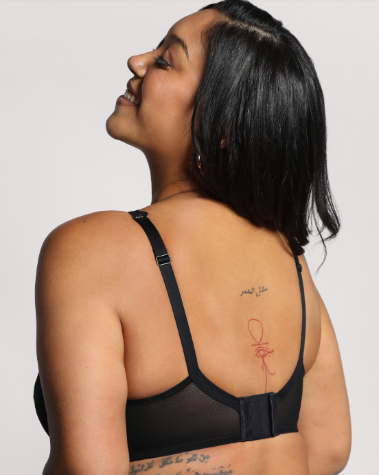Tulip Lace Black Push Up Bra