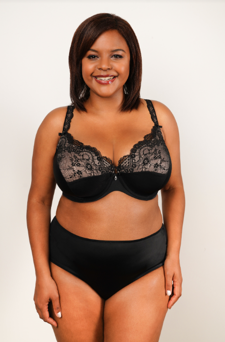 Tulip Lace Black Push Up Bra