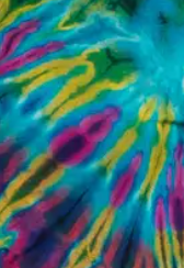 Long Hooded Tie-Dye Crop Top