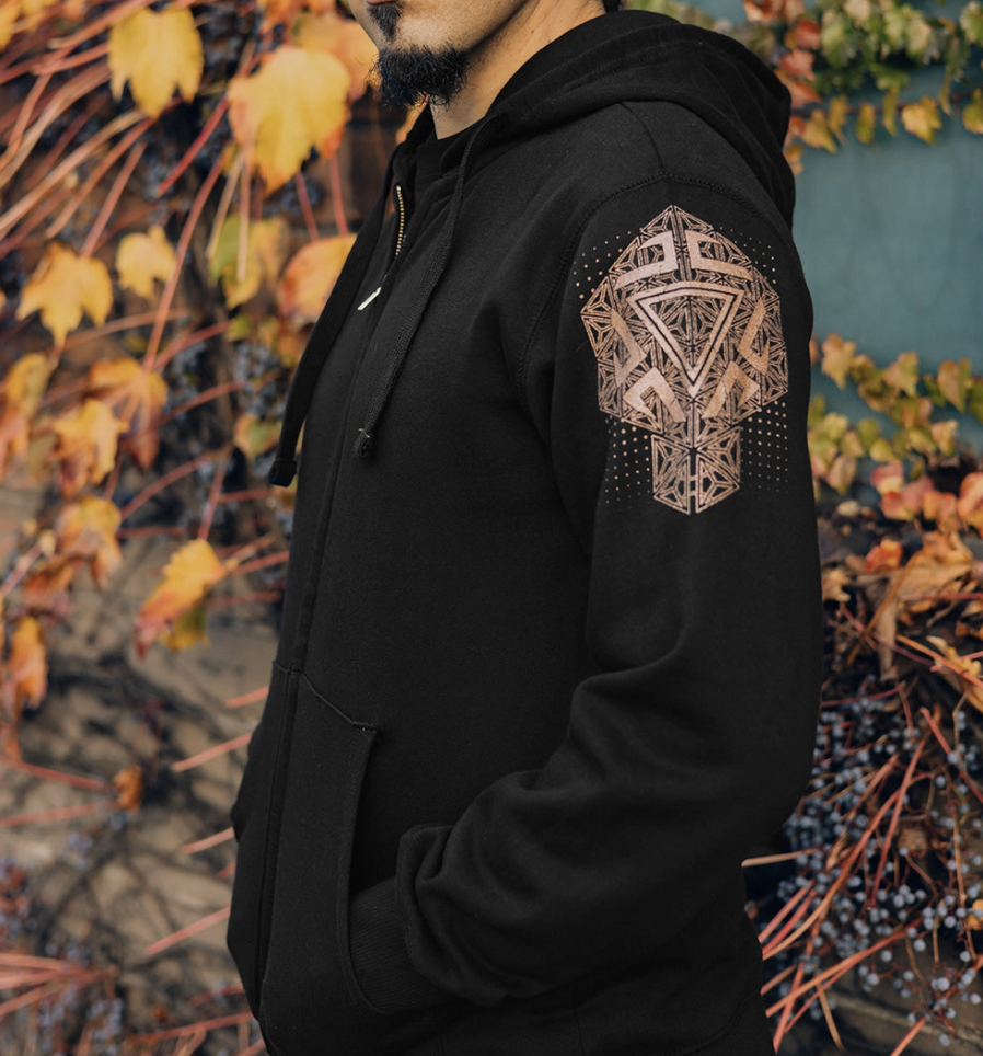 Ascendant Chakra Cotton Zip-Up Hoodie - COMING SOON