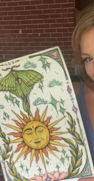 Sun and Luna Moth Pashmina