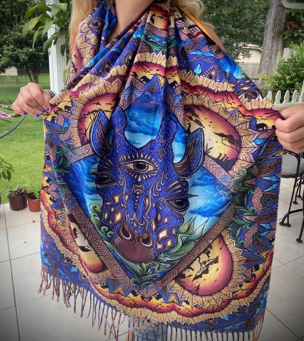 Paisley Giraffe Pashmina