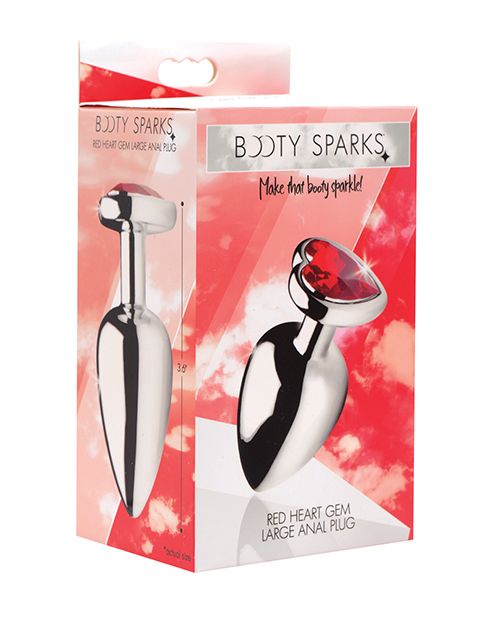 Booty Sparks Red Heart Aluminum Gem