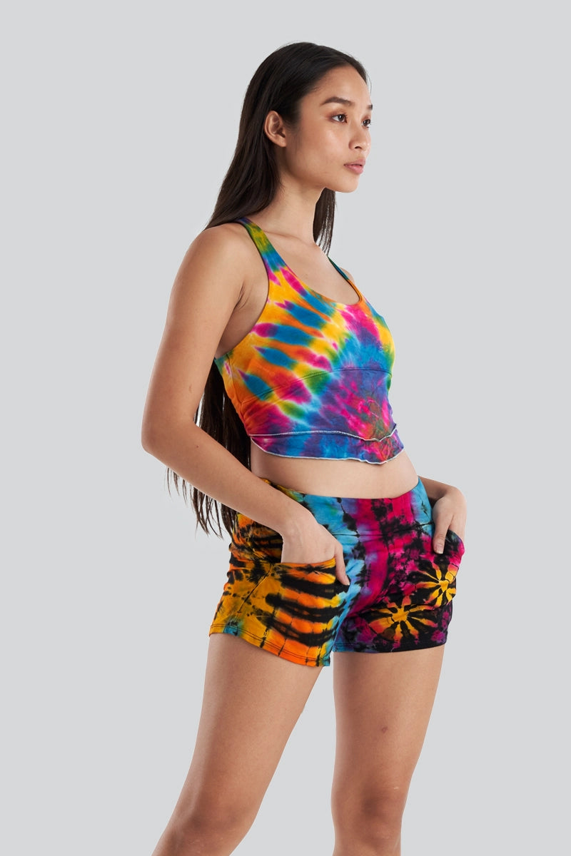 Tie-Dye Booty Shorts