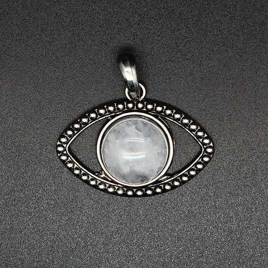 Vintage Natural Stone Evil Eye Charms
