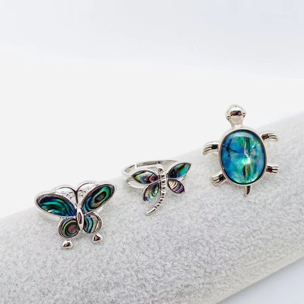 Abalone Shells Adjustable Ring