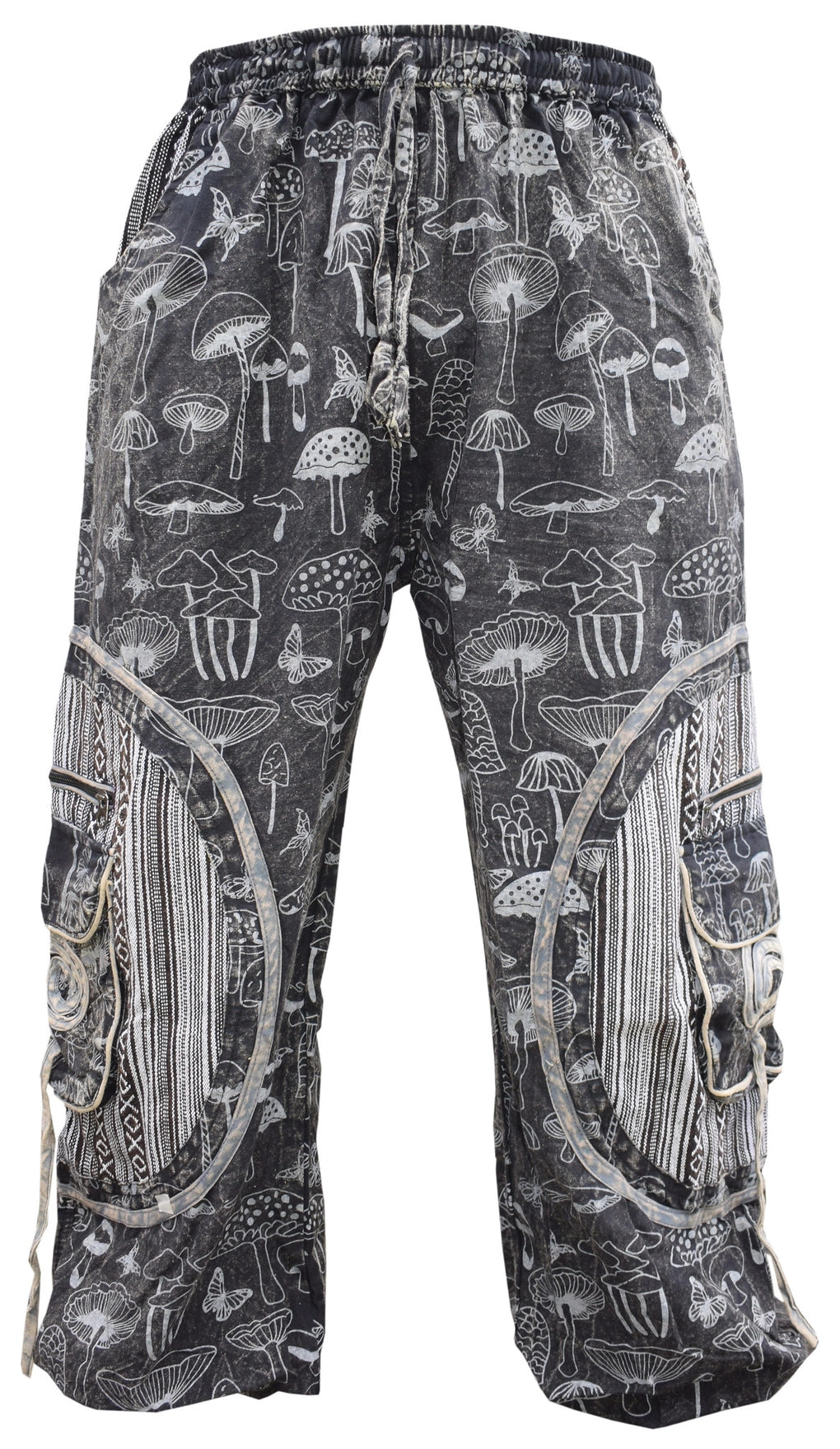 Mushroom Print Chakra Embroidery Ali Baggy Pants