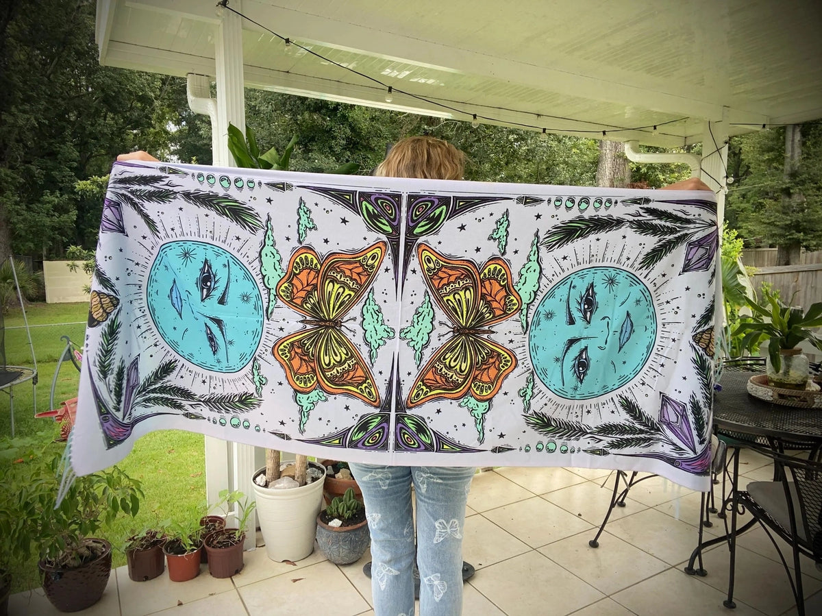 Moon and Monarch Pashmina
