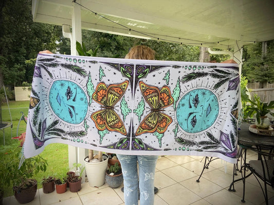 Moon and Monarch Pashmina