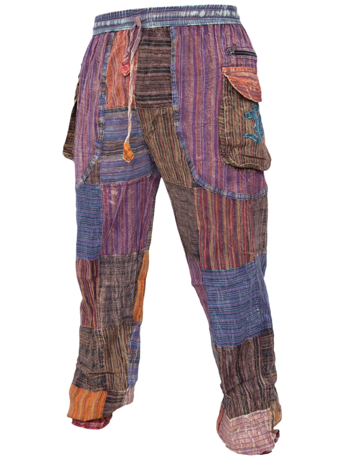 Peace Patchwork Elastic Waist Gypsy Hippie Pants - COMING SOON
