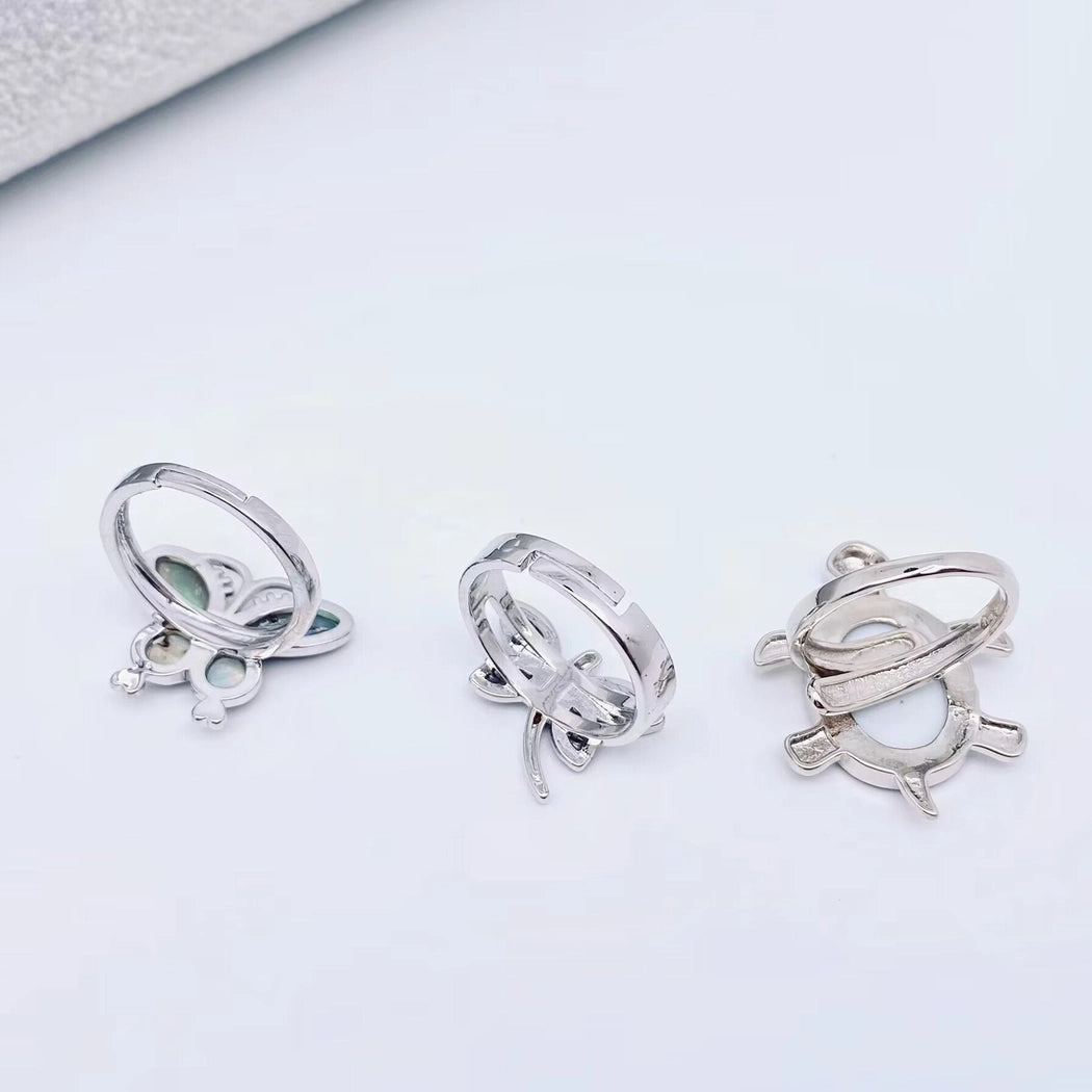Abalone Shells Adjustable Ring
