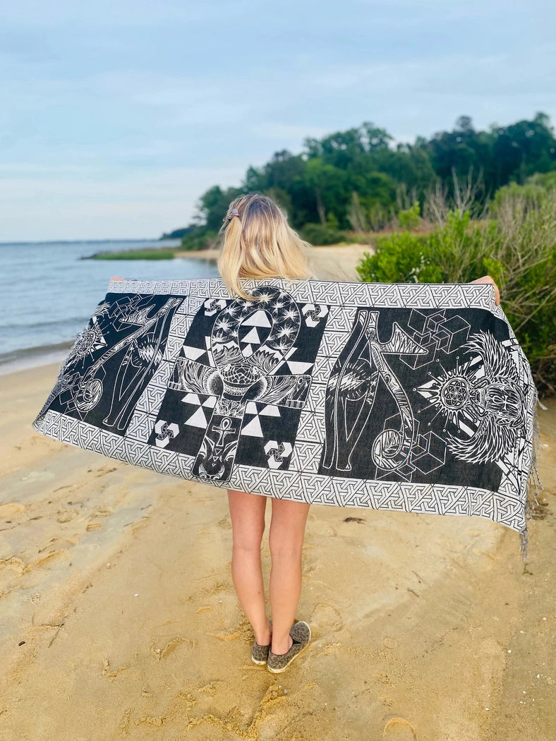 Sacred Scarab Pashmina