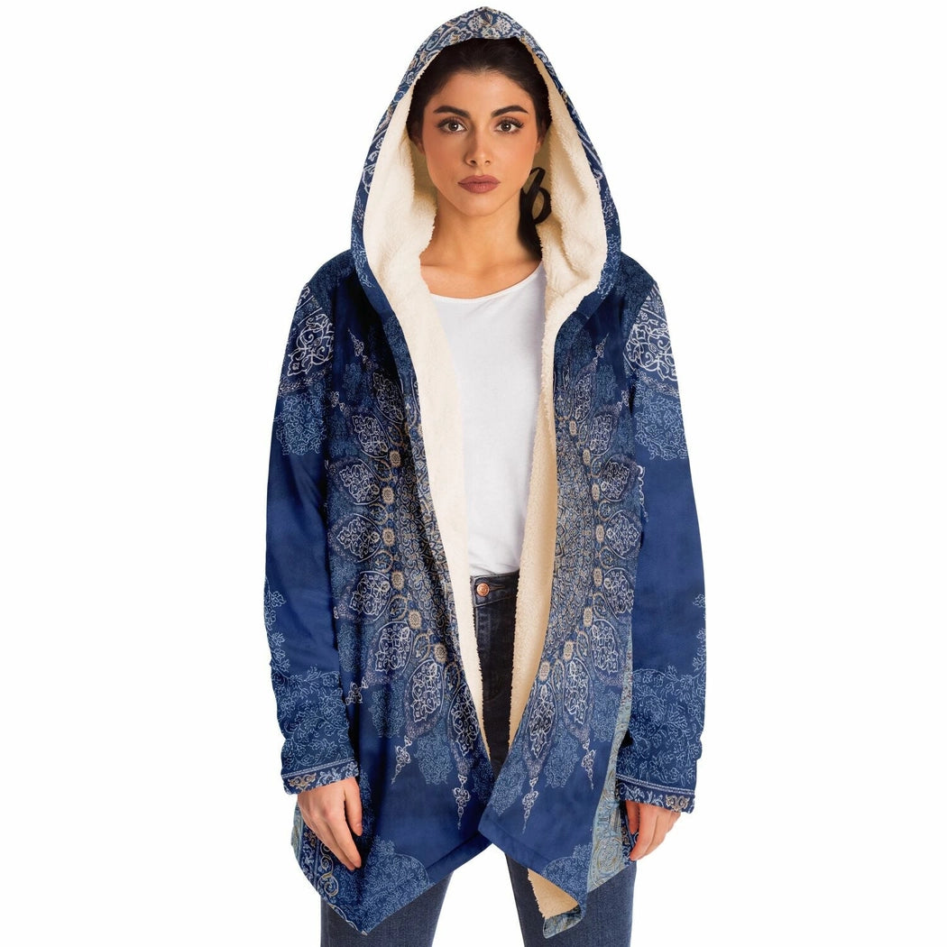 Radial Blue Persian Carpet Cuddle Cloak