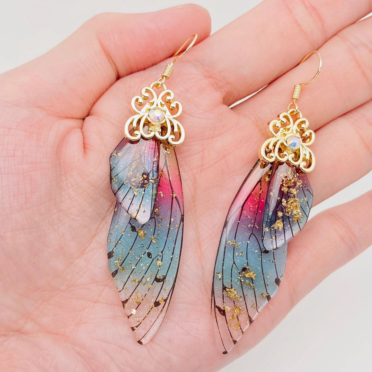 Handmade Fairy Wings Earrings