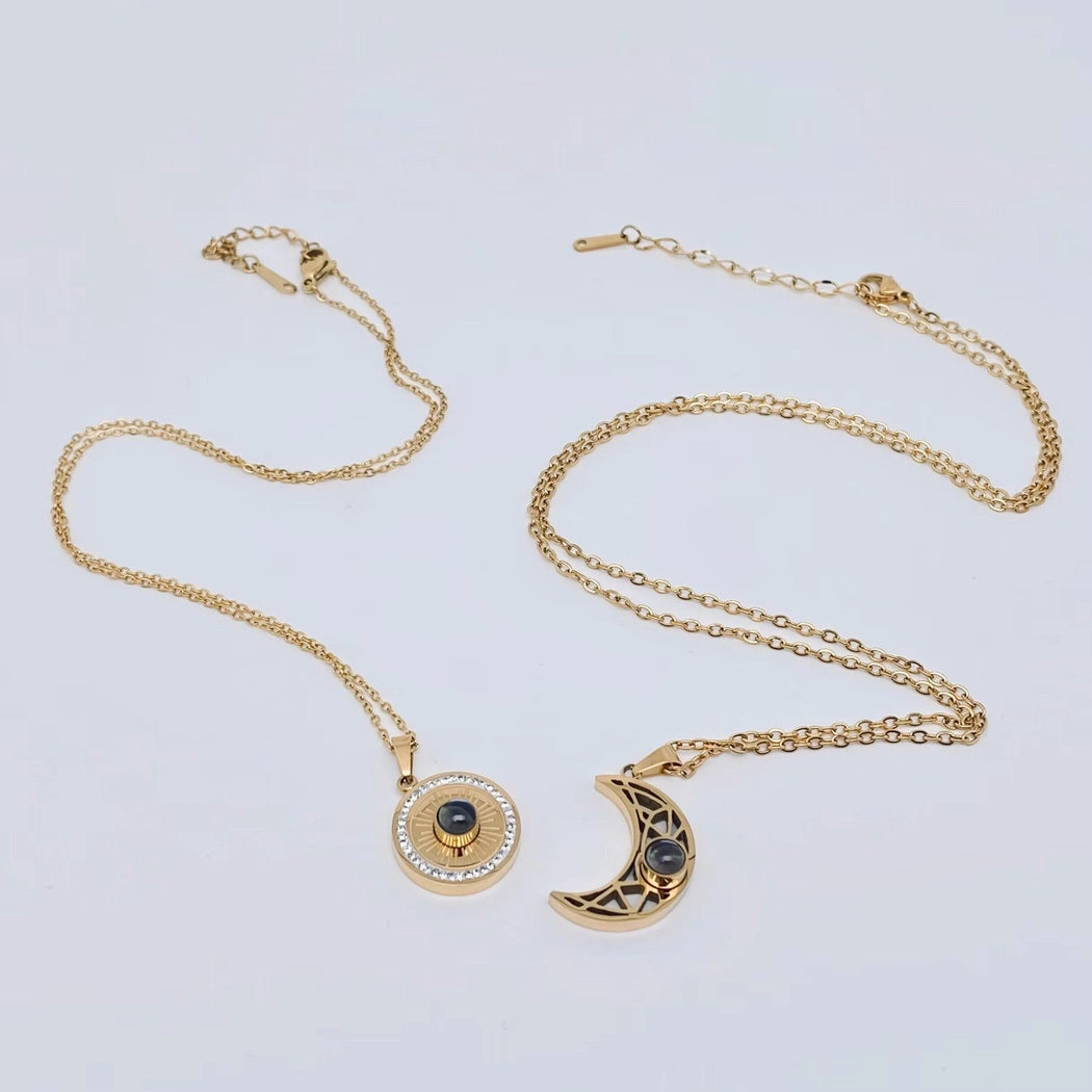 "I Love You" Projection 100 Languages Necklace