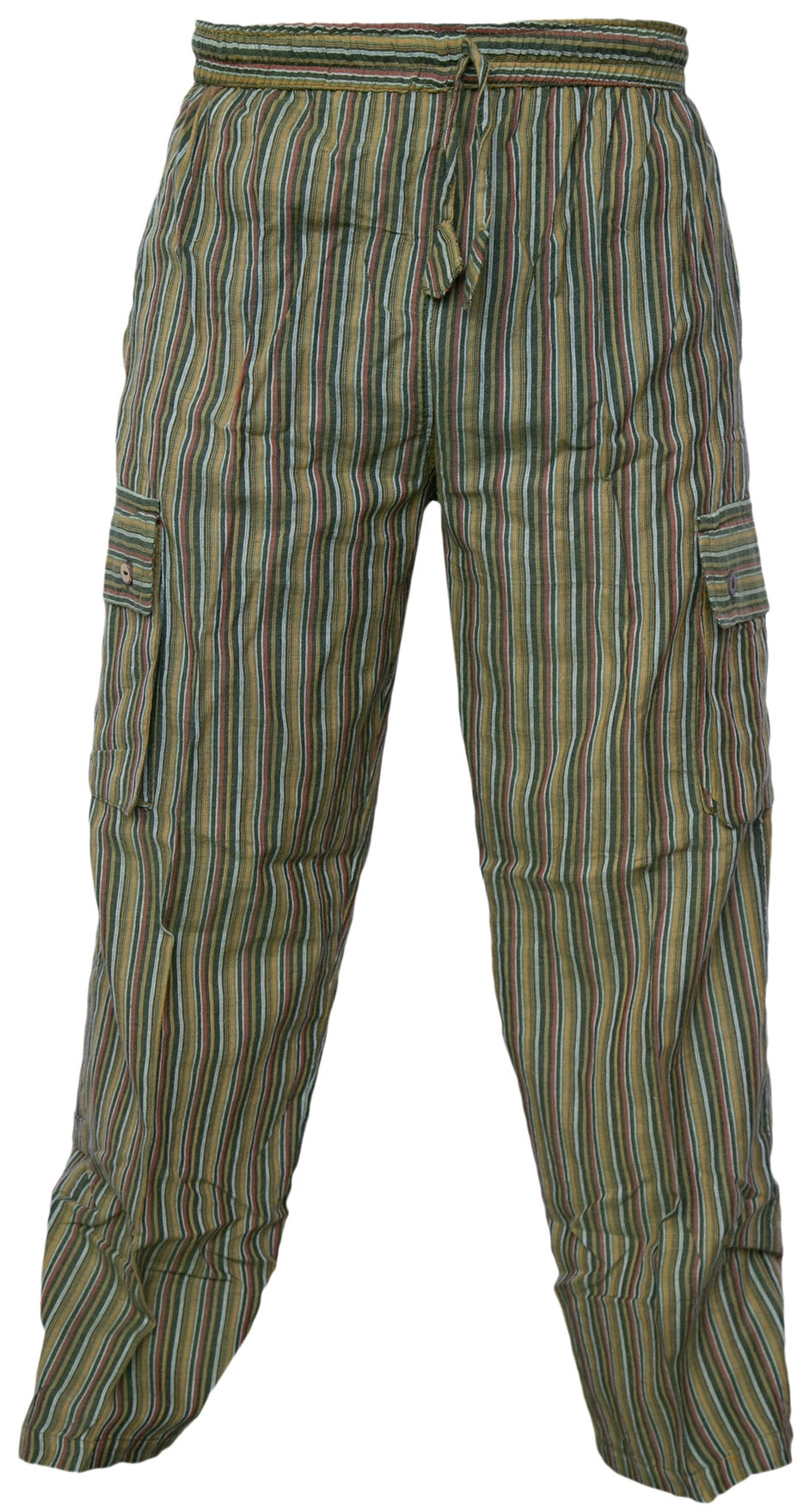 Striped Cargo Lounge Cotton Loose Pants - COMING SOON