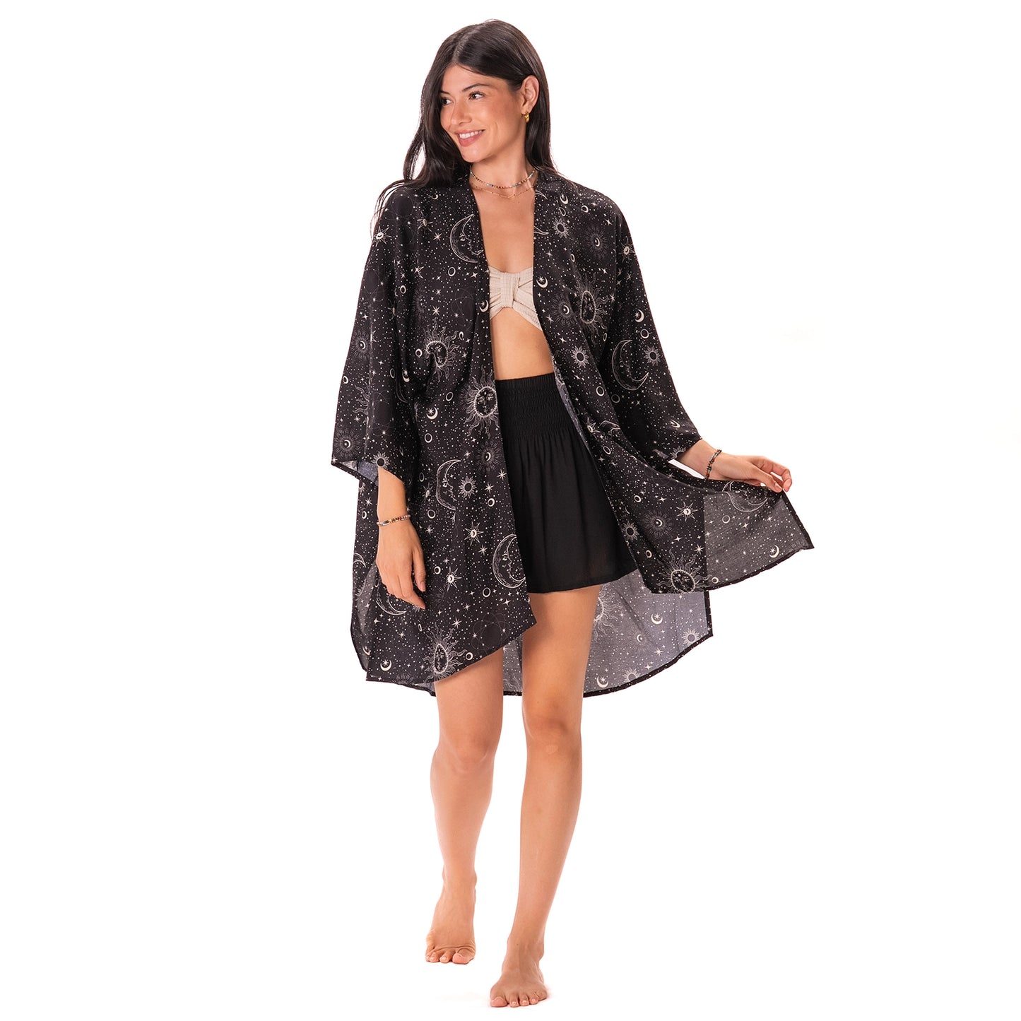 Raven Cosmic Sky Aloha Cover Up
