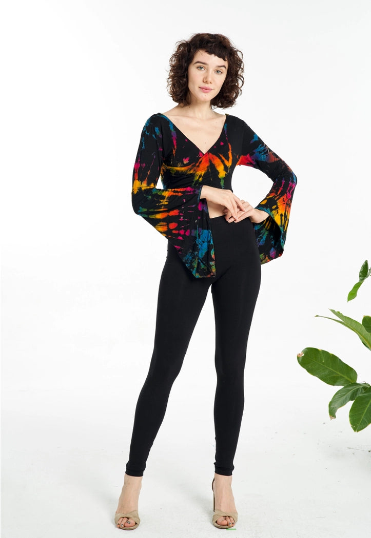 Long-Sleeves Crop Top