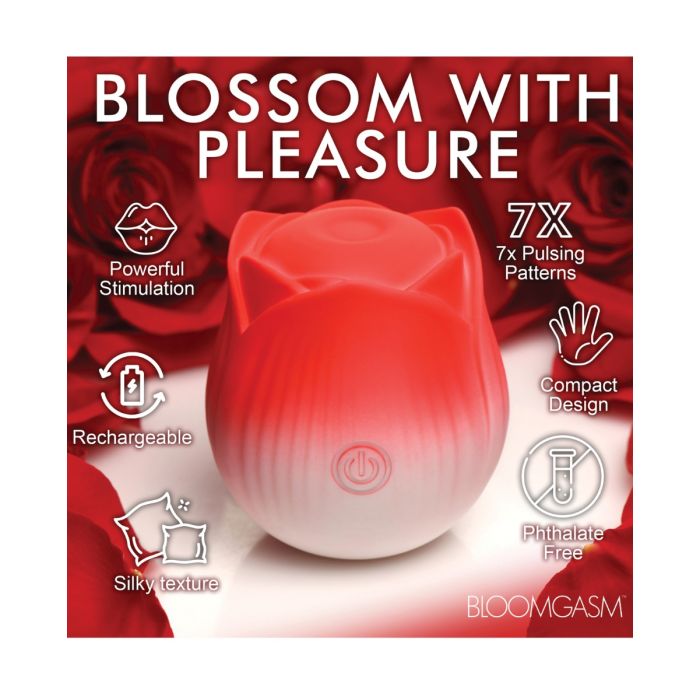 Bloomgasm Pulsing Petals Throbbing Rose Stimulator